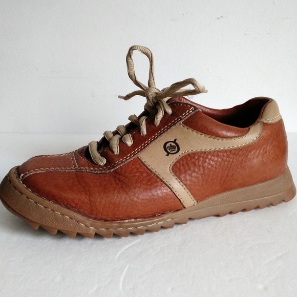 Born Cognac Leather Sneaker Walking 